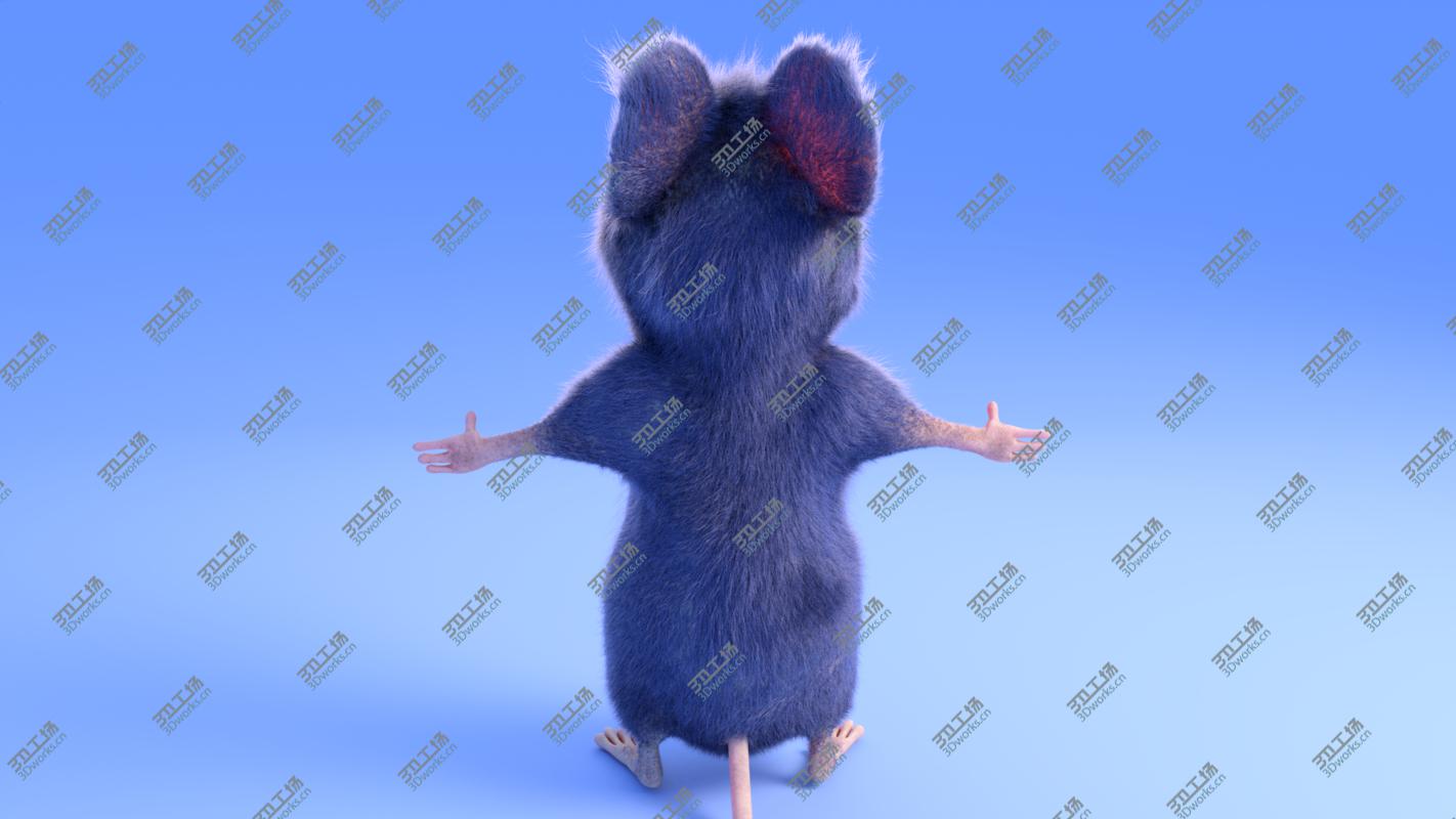 images/goods_img/2021040231/3D Mouse - Cartoon style - Grey fur - rigged model/4.jpg